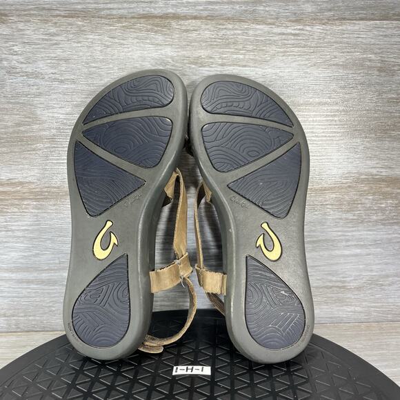 Olukai Women’s Upena Loop Toe Leather Strappy Sandals Size 8 - Picture 10 of 10